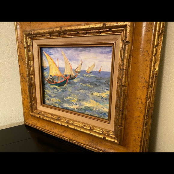 Boats at Sea Vincent Van Gogh Reproduction - Picture 3 of 5
